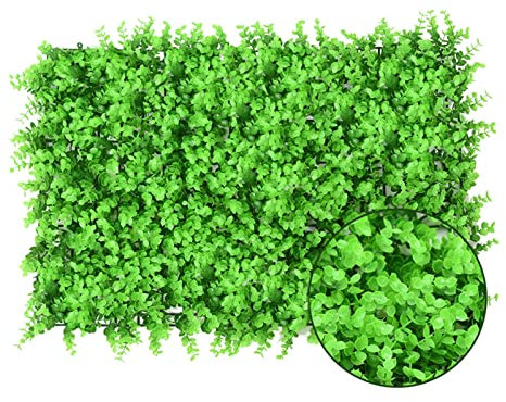 ZILOOK YEJIANGHUA 60 * 40cm Plantas Artificiales Hierba Pared DIY telón de Fondo Flores Boda boj seto Paneles for Interior Exterior hogar jardín decoración Natural (Color : A)
