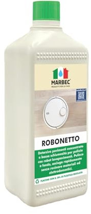 MARBEC ROBONETTO 1LT Detergente concentrato per robot lavapavimenti. Ideale per la pulizia ordinaria di cotto, pietra, cemento, legno, gres ecc