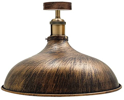 DC VOLTAGE Modern Flush Mount Ceiling Lighting LED Lights Island Rustic Semi Flush Light Fitting Pendant Light Lamp Chandelier Metal 36cm Light Shade for Hall, Living Room, Lounge