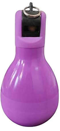 Sifflet d'entraînement, sifflets de sport en acier, sifflets portatifs à main en PVC (violet)