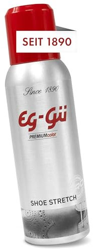 eg-gü Schuhdehner Spray 125 ml – Dehnungsspray für Leder, Schuhvergrößerer & Schuhweiter, Schuhdehnungsspray gegen Druckstellen, farblos und geruchsneutral