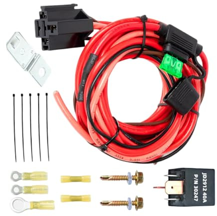 VUIUYOIES Kit de relé de bomba de combustible eléctrica Universal, arnés de bomba de combustible, arnés de bomba de coche, Kit de relé de relé para coche de 12V duradero
