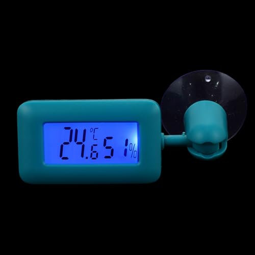 BESPORTBLE Digitales Reptilien Thermometer Mit Hygrometer Drehbar Saugnapf Temperatur Feuchtigkeits-messgerät Für Terrarium Schildkröten Und Echsen Zubehör