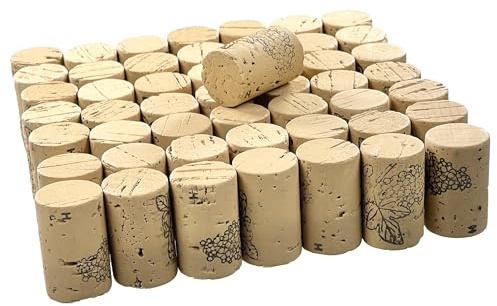 Premium Weinkorken Naturkorken 38x24mm für perfekte Getränkeabfüllung – Ideal für handelsübliche Flaschen (100)