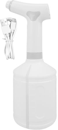Pulverizadores de plantas para interiores, pulverizador eléctrico, botella de pulverización de agua, tanque de agua transparente de gran capacidad de 1 litro, pulverizador portátil de césped de 12 L