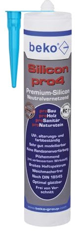 Silicone pro4 Premium 310 ml, incluso beccuccio kör4u (grigio cemento 22420)