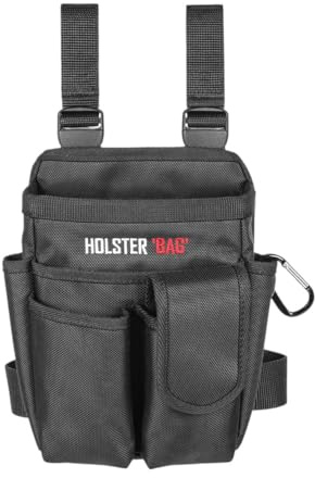 Holster Bag – Robuste Werkzeugtasche Gürtel | Gürteltasche für Elektriker, Handwerker, Bauarbeiter, Zimmerer & Heimwerker | Praktischer Werkzeug Organizer