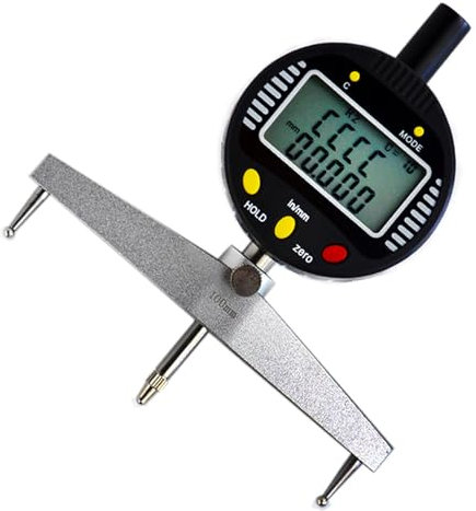 Jauge de rayon numérique de haute précision – Outil de mesure pour rayons intérieurs et extérieurs, plage de mesure 0–12,7 mm, comprend 5 mâchoires de mesure pour pièces mécaniques