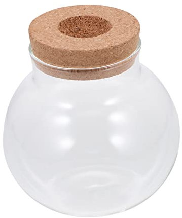KONTONTY Mini Glasflaschen Terrarium Ökologische Glasbehälter Klein Dekorative Zarte Pflanzen-glasflaschen Mit Dichtem Deckel Transparente Mikrolandschaftsflasche
