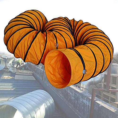 XNXYSMKJ PVC Flexible Ducting 16ft/5m Ventilation Duct Hose Kit for Tumble Dryer, Cooker Hood, Extractor Fan, Air Conditioner (45cm)