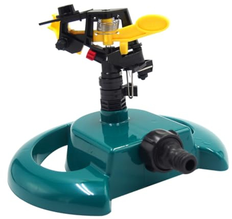TOYANDONA Arroseur Rotatif Automatique 360° pour Pelouse Et Jardin, Pulvérisateur d'eau Multifonction, Base Disque Raccordée, Arrosage Automatique Extérieur
