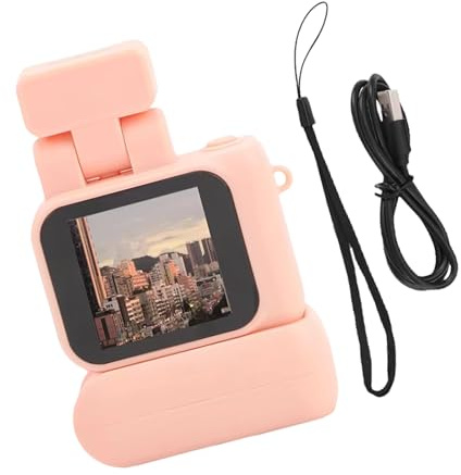 Obotsnoi Caméscope de voyage pour campus, flash à 90°, écran couleur 3,6 cm, capture continue pour caméscope de poche d'action