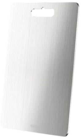 F Fityle Planche à Découper Planche à Hacher Accessoire de Cuisine Plateau de Découpe en Acier Inoxydable 316 avec Surface Lisse Appropriée pour la Cuisine, 46cmx30cm