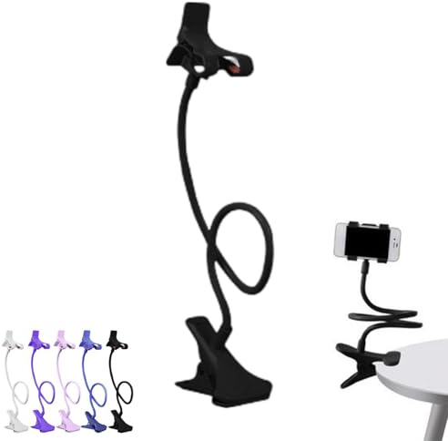 Supporto Telefono A Collo D'oca Da Lettos, Porta Cellulare Da Collo, Morsetto Per Cellulare Clip, Supporto Flessibile A Braccio Lungo Da Soffitto, Supportos Da Comodino Lazy Per Scrivania, Tavolo(A-)