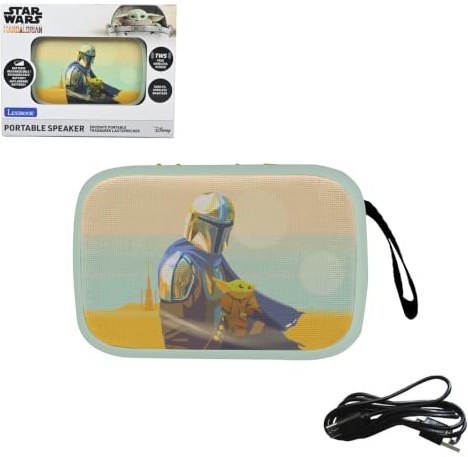 Lexibook, Star Wars Enceinte Bluetooth Compacte, BT018SWLXB | Enceinte Bluetooth 5.0 compacte avec USB, micro SD, micro intégré et batterie puissante pour voyage