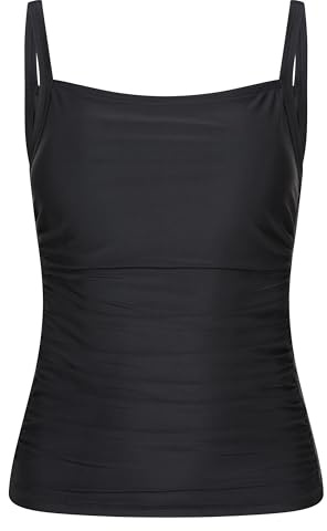 Mountain Warehouse Tummy Control Womens Tankini Top Black 12