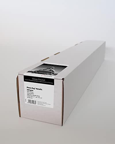 Hahnemühle Photo Rag Metallic, glänzendes Fotopapier, 340 gsm, naturweiß , 24 Zoll x 5m Rolle