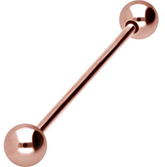 PIERCINGLINE Mujer Hombre Unisex Grosor de la barra: 1,6 mm; longitud de la barra: 36 mm
