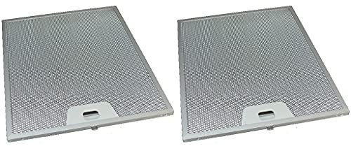 Cooker Hood Metal Mesh Grease Filters 250mm x 300mm Pack of 2 compatible with AEG Beko Belling