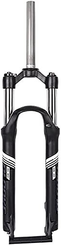 MTB Federgabel 26/27,5 Zoll Aluminiumlegierung 1-1/8 ” Fahrradabsorber Ölfeder Shoulder Lock Gabel Federweg 100mm(Color:Black;Size:27.5 inch)