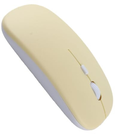 Souris Bluetooth sans Fil, Souris Portable Mince et Silencieuse, Souris D'ordinateur Réglable 1600 DPI à 3 Vitesses, Souris Bluetooth pour Mac, Ordinateur Portable, Ordinateur, Tablette, pour(Jaune)
