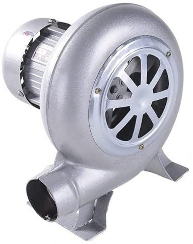 Ecoodisk Soplador de Velocidad Variable Soplador de forja de Herrero eléctrico Fuelle de soplador de Chimenea para Acampar/Picnic/Actividades al Aire Libre, 80W.
