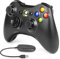 Labtec Wireless Controller für Xbox 360, 2.4GHZ Gamepad Joystick Wireless Game Controller für Xbox 360 & Slim Konsole und PC Windows XP/7/8/10(Schwarz)