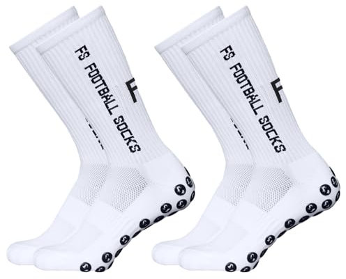 Lixada Fußballsocken Herren Kinder Unisex Socks Sportsocken Kompressionssocken Sportsocken Anti-Rutsch-Schnelltrocknende für Fußball Basketball Radfahren Bergsteigen Marathons,2 Paar (39-46)