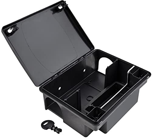 Köderstation Ratten Set Köderbox Garten Box Mausfalle Mäuse Rattenköderbox Rattenköderstation Rattenfalle Kinder- Haustiersicher Koederbox Gift Petigi