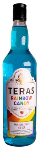 TERAS Rainbow Candy Blue Flavour Liquor, ABV 15%, 70cl / 700ml | Perfect for Cocktails or Mixed with Soft Drinks