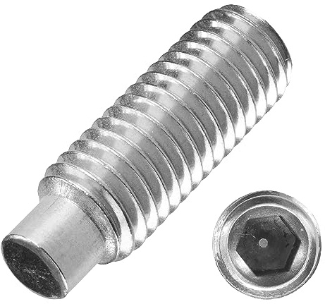 20 Stück Gewindestifte M5 x 6 mm V2A | DIN 915 | Madenschrauben Innensechskant Zapfen | Techtanium