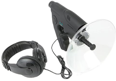 Micrófono parabólico monocular, plato de recogida de sonido parabólico, dispositivo móvil de oído biónico, amplificador de sonido monocular 8X, para escuchar a larga distancia pájaros y animales