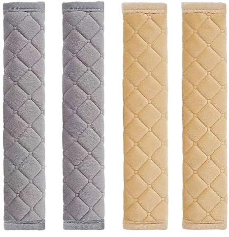 4 Stk. Sicherheitsgurtpolster, Auto Sicherheitsgurtschutz, Komfortable Autogurt Polsterung, Schulter-Nacken-Schutz für Sicherheitsgurt, Sicherheitsgurtpolster für Autositz