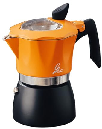 LIFKOME Handbrühkanne Mokkakanne Aus Aluminium 150ml Rutschfestes Griff Design Espressokocher Für Herdplatte Zuhause Und Büro