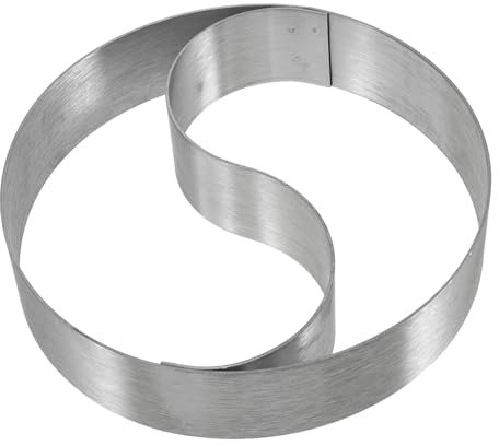 IMIKEYA Edelstahl Backform Tai Ji Motiv Dessertform Ausstecher Küchenzubehör 13cm Für Catering Und Zuhause