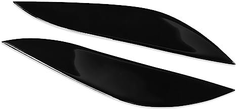 JINFOLI Glänzend schwarze Auto-Frontscheinwerfer, Augenbrauen, Augenlider, Epoxidharz (Kleber), Bodykits, Tuning, for Civic 2001 2002 2003 Augenbrauen