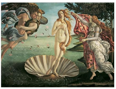 Ravensburger - Puzzle Arte 1000 Pezzi Botticelli: Nascita Di Venere​ | Puzzle Per Adulti | Per Tutta La Famiglia | Con Una Misura Di 70x50 Cm | Regalo Adulti | Regali Natale