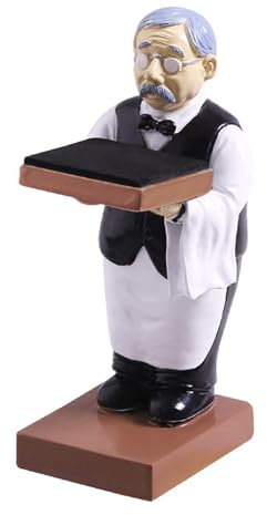 Washranp Uhrenständer, alter Butler-Uhrenständer für Herren, Harz, alte Haushälter-Figur, dekorativer Uhrenhalter für Schmuck, Uhren, Armbänder, Halsketten, XL (H: 13,5 cm)