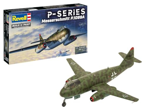 Revell Messerschmitt P.1099A P-Series | Plastikmodellbausatz Flugzeug | erste Wiederauflage seit 1996 in Sonderverpackung | limitiertes Sammlerstück