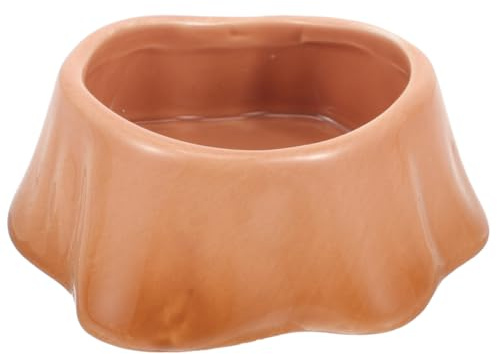 VILLFUL Ciotola in ceramica per criceti, antiscivolo, per piccoli animali, per cibo e acqua, facile da pulire, base stabile, per criceti, gerbilli, ratti, 9,00 x 9,00 x 3,50 cm