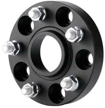 BAYDE distanziali per Ruote 1 Pz. 15-30 Mm Adattatore Mozzo Ruota Auto Adattatore Distanziale Mozzo Ruota Allargato Accessori per Subaru per Legacy per Impreza(Black 15mm)