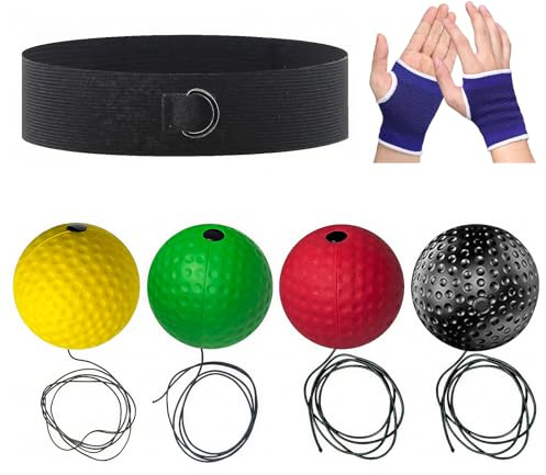 Boxen Training Ball, Boxen Reflexball mit Verstellbares Kopfband Boxing Training Ball Boxbälle Boxball Kopf Trainingsgerät für Reaktion Agilität für Studio Freien