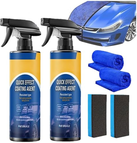 Drachenkind Autolack Spray, 2025 Neu Quick Effect Coating Agent, Multifunctional Coatings Renewal Sprays, Integriert Wiederherstellung, Aufhellung Und Schutz (2 PCS)