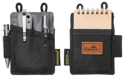 VIPERADE VE8 Micro EDC Pouch with Elastic Pen Holder, Slim EDC Pocket Organiser Pouch for Men, Small Tool Pouches for Pocket Tools and Multitools