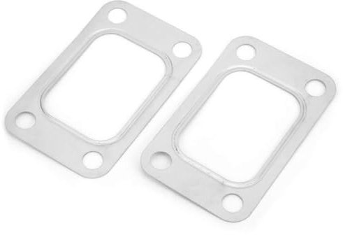 HELEVIA Flangia del Collettore di Aspirazione, Guarnizione in Acciaio Inossidabile per T3 T34 GT35R con Resistenza, Facile Installazione e Flangia di Scarico