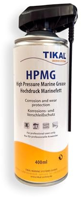 Tikal HP-MG Graisse marine haute pression – Graisse de bateau extrêmement résistante à l'eau pour treuils, treuils et roulements – Protection contre la corrosion et lubrifiant pour eau salée et