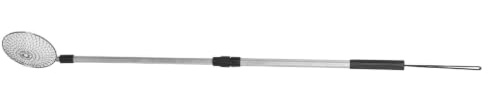iplusmile Pince à Œufs Ferme en Acier Inoxydable avec Manche Télescopique Réglable 44-75cm et Panier en Fil de Fer Léger Collecte Facile des Œufs