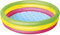 Bestway 51104 Piscine gonflable pataugeoire ronde Arc en Ciel 3 boudins 102 x 25 cm