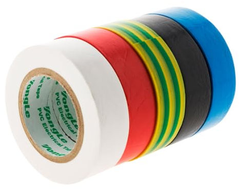 Lot de 5 adhésifs 15mm x 10m 5 couleurs