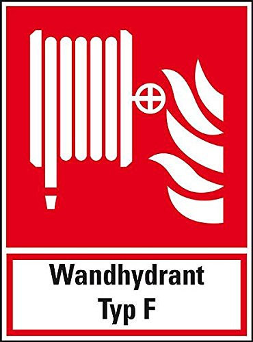 LEMAX® Brandschutz-Kombischild Wandhydrant,ASR/ISO,Folie,selbstklebend,200x270mm